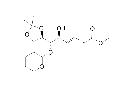 Methyl (5S,6S,7R,3E)-7,8-(Isopripylidenedioxy)-5-hydroxy-6-(1-tetrahydropyranyloxy)-3-octenoate