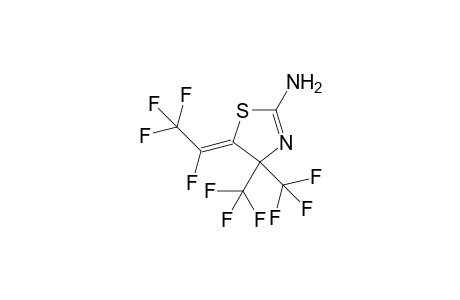 4,4-BIS-(TRIFLUOROMETHYL)-5-(TETRAFLUOROETHYLIDENE)-2-AMINODIHYDROTHIAZOLE