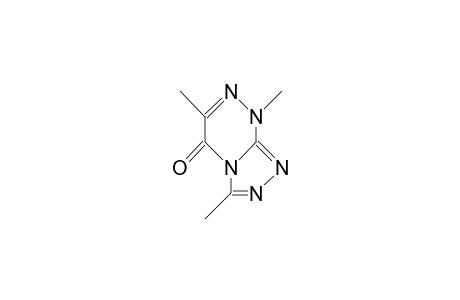 3,6,8-TRIMETHYL-s-TRIAZOLO[3,4-c]-as-TRIAZIN-5(8H)-ONE