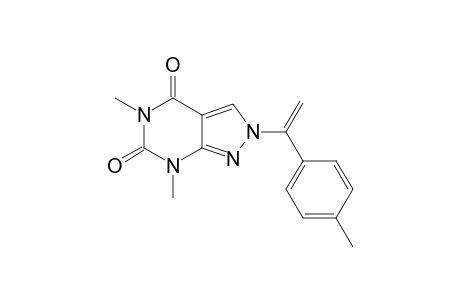 5,7-DIMETHYL-2-PARA-METHYLBENZYLVINYL-PYRAZOLO-[3,4-D]-PYRIMIDINE-4,6(5H,7H)-DIONE