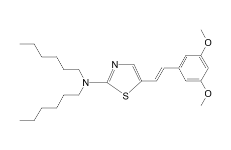 [5-[(E)-2-(3,5-dimethoxyphenyl)vinyl]thiazol-2-yl]-dihexyl-amine