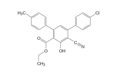 4-chloro-6'-cyano-5'-hydroxy-4''-methyl [m-terphenyl]-4'-carboxylic acid, ethyl ester