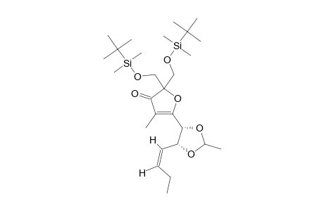 2,2-BIS-([(TERT.-BUTYL)-DIMETHYLSILYLOXY]-METHYL)-5-[(1S,2S,Z)-1,2-(ETHYLIDENEDIOXY)-HEX-3-ENYL]-4-METHYLFURAN-3(2H)-ONE