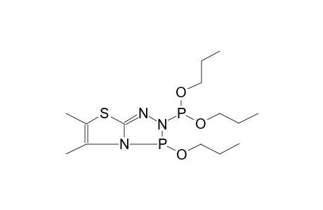 2-(DIPROPOXYPHOSPHINO)-3-PROPOXY-5,6-DIMETHYLTHIAZOLO[2,3-D]-1,2-DIHYDRO-1,2,4,3-TRIAZAPHOSPHOLE