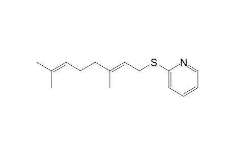 (2E)-3,7-Dimethyl-2,6-octadienyl 2-pyridinyl sulfide