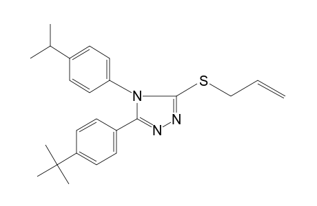 3-(allylthio)-5-(p-tert-butylphenyl)-4-(p-cumenyl)-4H-1,2,4-triazole