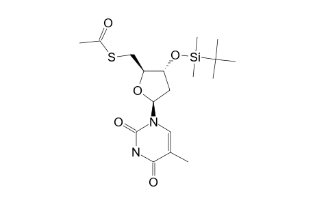 5'-S-ACETYL-3'-O-TERT.-BUTYLDIMETHYLSILYL-5'-DEOXY-5'-THIO-THYMIDINE