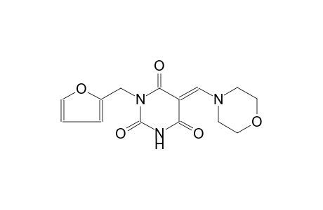 2,4,6(1H,3H,5H)-pyrimidinetrione, 1-(2-furanylmethyl)-5-(4-morpholinylmethylene)-, (5E)-