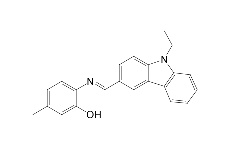 2-([(E)-(9-Ethyl-9H-carbazol-3-yl)methylidene]amino)-5-methylphenol