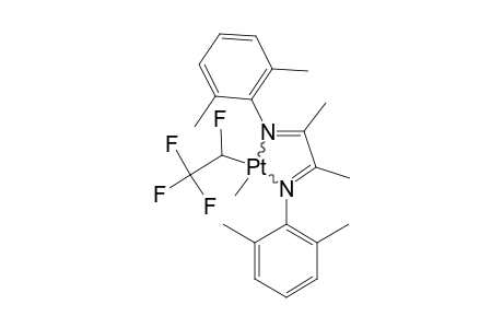 [1,2-BIS-(2,6-DIMETHYLPHENYLIMINO)-1,2-DIMETHYL-ETHANE]-(1H-TETRAFLUOROETHYL)-METHYLPLATINIUM-(II)