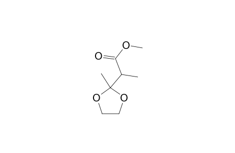 METHYL-2-(2'-METHYL-1',3'-DIOXOLANE-2'-YL)-PROPANOATE