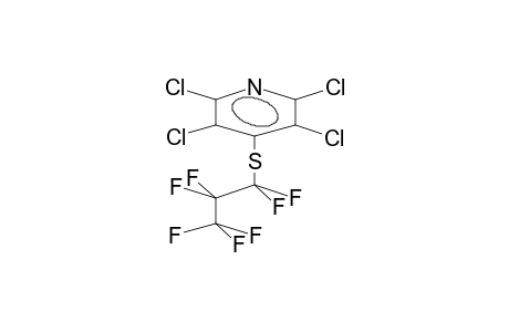 4-[(Heptafluoropropyl)thio]-2,3,5,6-tetrachloropyridine