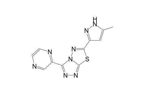 [1,2,4]triazolo[3,4-b][1,3,4]thiadiazole, 6-(5-methyl-1H-pyrazol-3-yl)-3-pyrazinyl-