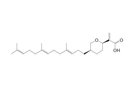 2-[(2R,5R)-5-[(3E,7E)-4,8,12-trimethyltrideca-3,7,11-trienyl]-2-oxanyl]-2-propenoic acid