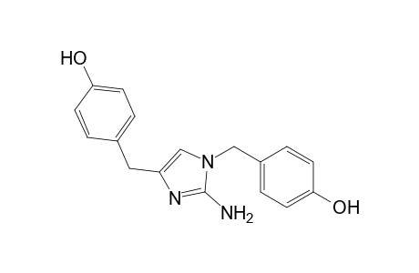 4-[[2-amino-1-(4-hydroxybenzyl)imidazol-4-yl]methyl]phenol