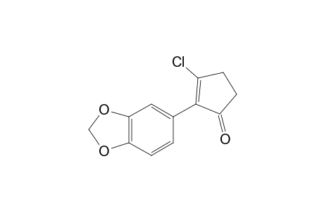 2-(1,3-benzodioxol-5-yl)-3-chlorocyclopent-2-en-1-one