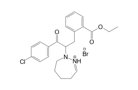 2-[(4-Chlorobenzoyl)(2-ethoxycarbonylbenzyl)methyl]-5,6-dihydro-4H-diazepinium bromide