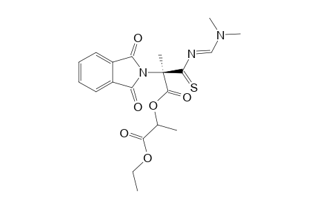 2R-(S-LACTATE)-(1-ETHOXYCARBONYLETHYL)-2-[N,N-DIMETHYLAMINOETHYLENE)-THIOCARBAMOYL]-2-PHTHALIMIDO-PROPANOATE