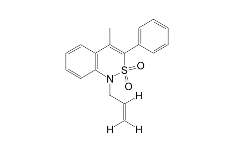 1-allyl-4-methyl-3-phenyl-1H-2,1-benzothiazine, 2,2-dioxide