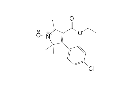 4-(4-Chlorophenyl)-2,5,5-trimethyl-1-oxido-3-pyrrol-1-iumcarboxylic acid ethyl ester