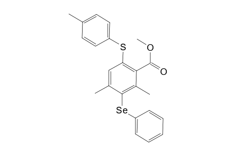 Methyl 2,4-Dimethyl-6-[(4-methylphenyl)sulfanyl]-3-(phenylselanyl)benzoate