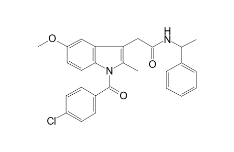 1H-indole-3-acetamide, 1-(4-chlorobenzoyl)-5-methoxy-2-methyl-N-(1-phenylethyl)-