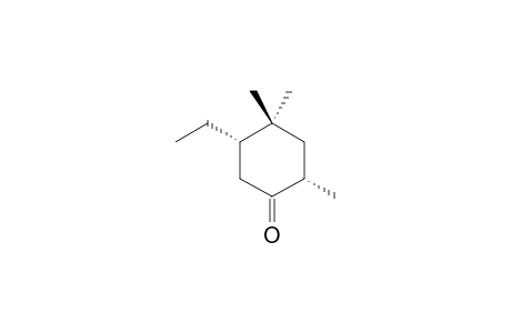 (2S,5S)-5-ETHYL-2,4,4-TRIMETHYLCYClOHEXAN-1-ONE