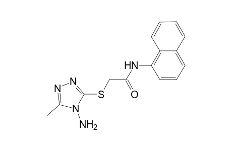 acetamide, 2-[(4-amino-5-methyl-4H-1,2,4-triazol-3-yl)thio]-N-(1-naphthalenyl)-