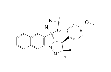 2-[4-(4-METHOXYPHENYL)-5,5-DIMETHYL-4,5-DIHYDRO-3H-PYRAZOL-3-YL]-5,5-DIMETHYL-2-(NAPHTHALEN-2-YL)-2,5-DIHYDRO-[1,3,4]-OXADIAZOL