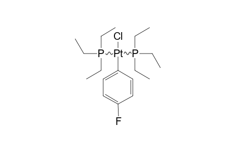 TRANS-CHLORO-4-FLUOROPHENYL-BIS-(TRIETHYLPHOSPHINE)-PLATINUM-(II)