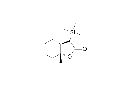 TRANS-HEXAHYDRO-7A-METHYL-3-TRIMETHYLSILYL-2(3H)-BENZOFURANONE;MAJOR-ISOMER