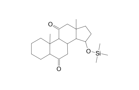 5.ALPHA.-ANDROSTAN-15.ALPHA.-OL-6,11-DIONE(15.ALPHA.-TRIMETHYLSILYL ETHER)