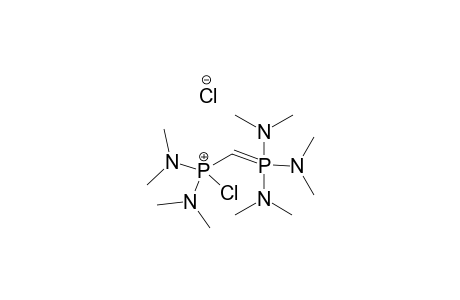 CHLORO-BIS-(DIMETHYLAMINO)-([TRIS-(DIMETHYLAMINO)-PHOSPHORANYLIDENE]-METHYL)-PHOSPHONIUMCHLORIDE