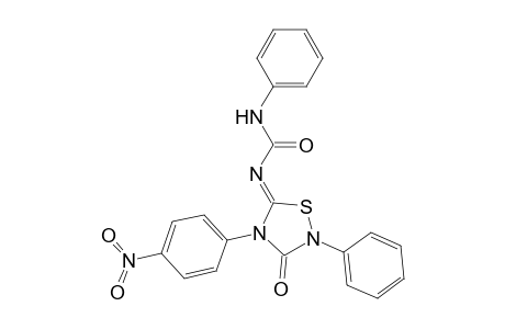 4-(PARA-NITROPHENYL)-2-PHENYL-5-PHENYLCARBAMOYLIMINO-1,2,4-THIADIAZOLIDIN-3-ONE