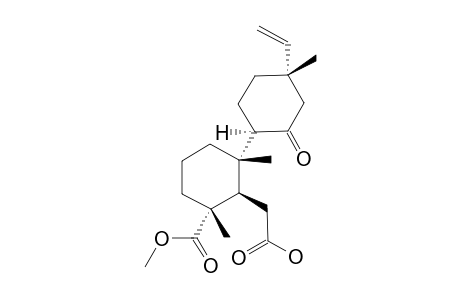 8-OXO-18-CARBOMETHOXY-7,8-SECO-ISOPIMAREN-15-ENE-7-OIC-ACID