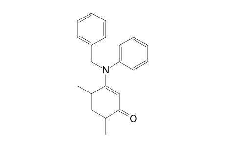 3-(N-BENZYLANILINO)-4,6-DIMETHYLCYCLOHEX-2-ENONE