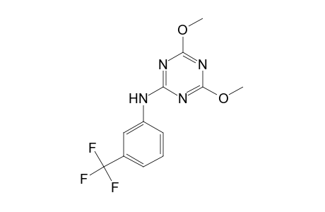 2,4-dimethoxy-6-(a,a,a-trifluoro-m-toluidide)-s-triazine