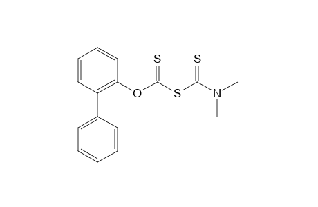 dimethyldithiocarbamic acid, anhydrosulfide with 2-biphenylylxanthic acid