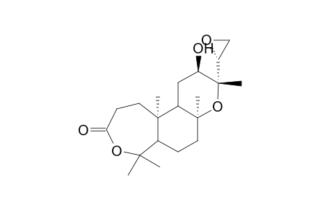 3-Oxo-3'-oxa-14R,15-epoxy-ent-A-homo-13-epi-monoyl oxide