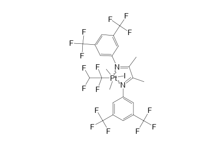 TRANS-[1,2-BIS-(3,5-BIS-(TRIFLUOROMETHYLPHENYLIMINO))-1,2-DIMETHYLETHANE]-IODODIMETHYL-(2H-TETRAFLUOROETHYL)-PLATINIUM-(IV)