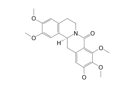 (-)-8-OXO-11-HYDROXY-2,3,9,10-TETRAMETHOXYBERBERINE