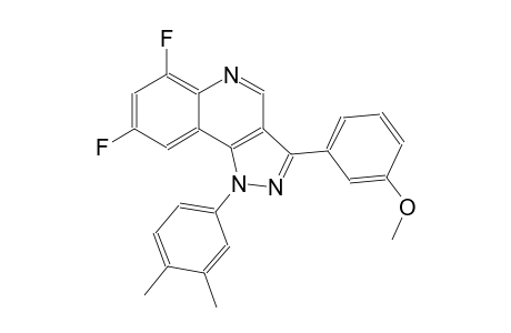 1-(3,4-dimethylphenyl)-6,8-difluoro-3-(3-methoxyphenyl)-1H-pyrazolo[4,3-c]quinoline