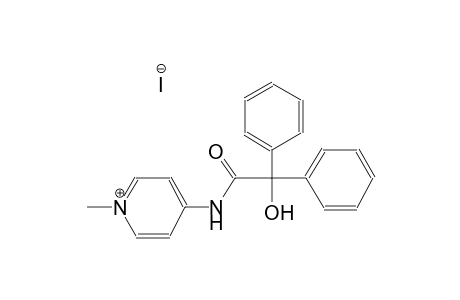 4-{[hydroxy(diphenyl)acetyl]amino}-1-methylpyridinium iodide