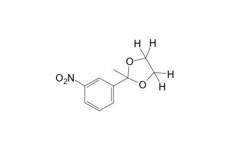 2-methyl-2-(m-nitrophenyl)-1,3-dioxolane