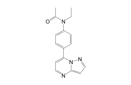 7-[4-(N-ACETYL-N-ETHYL)-AMINOPHENYL]-PYRAZOLO-[1,5-A]-PYRIMIDINE