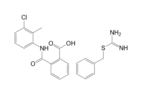 3'-CHLORO-2'-METHYLPHTHALANILIC ACID, COMPOUND WITH 2-BENZYL-2-THIOPSEUDOUREA (1:1)