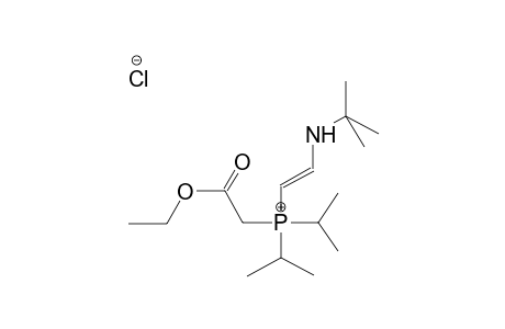 DIISOPROPYLCARBETHOXYMETHYL-(BETA-TERT-BUTYLAMINOVINYL)PHOSPHONIUMCHLORIDE