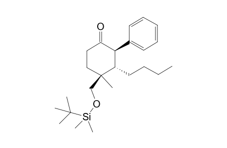 (2R*,3S*,4S*)-3-butyl-4-(((tert-butyldimethylsilyl)oxy)methyl)-4-methyl-2-phenylcyclohexan-1-one