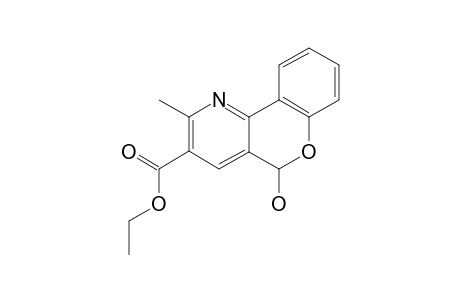 5-hydroxy-2-methyl-5H-[1]benzopyrano[4,3-b]pyridine-3-carboxylic acid, ethyl ester