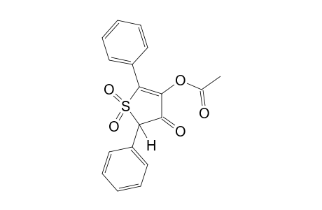 2,5-diphenyl-4-hydroxy-3(2H)-thiophenone, acetate (ester), 1,1-dioxide